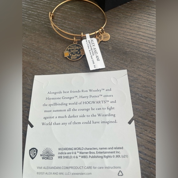 ⚡️ NWT Alex and Ani Harry Potter™ From Pumpkin Juice To Butter Beer Charm Bangle - Picture 6 of 9